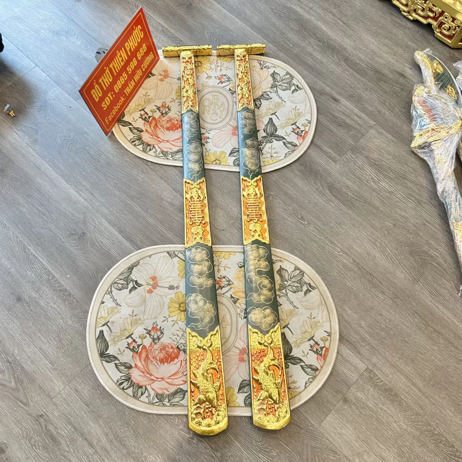 Bộ Binh Khí Hầu Đồng I Đao, Kiếm, Hèo, Mái Chèo, Sóc Đồng I Hầu Đồng I Cơ Sở Đồ Thờ và Tượng Thiên Phước – ảnh 18 – mã DT-020-18