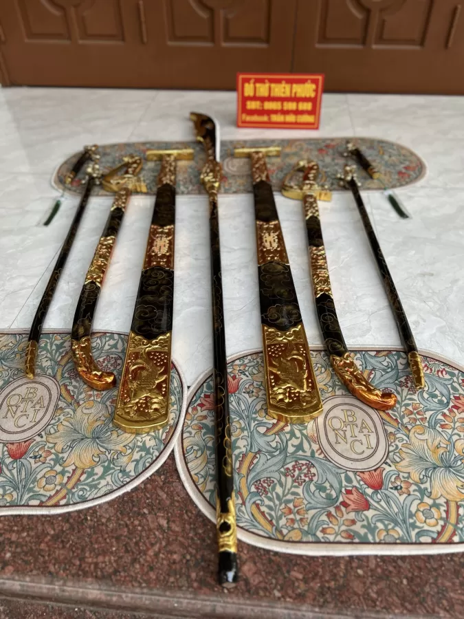 Các Mẫu Binh Khí Hầu Đồng I Đao, Kiếm, Hèo, Mái Chèo – ảnh 5 – mã DT-022-05