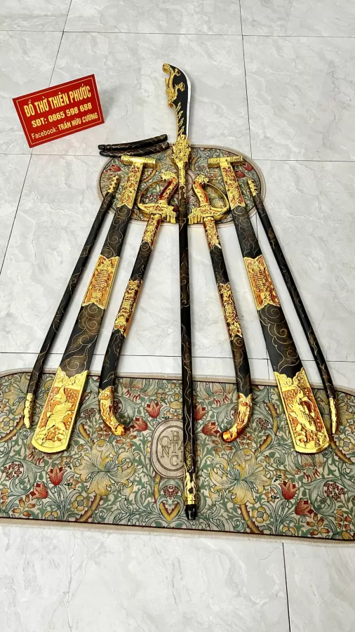 Các Mẫu Binh Khí Hầu Đồng I Đao, Kiếm, Hèo, Mái Chèo – ảnh 7 – mã DT-022-07