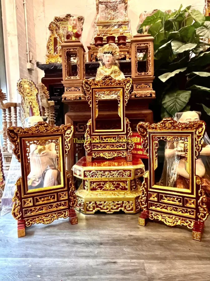 Khung Ảnh Thờ Sơn Son Thếp Vàng – ảnh 3 – mã DT-021-03
