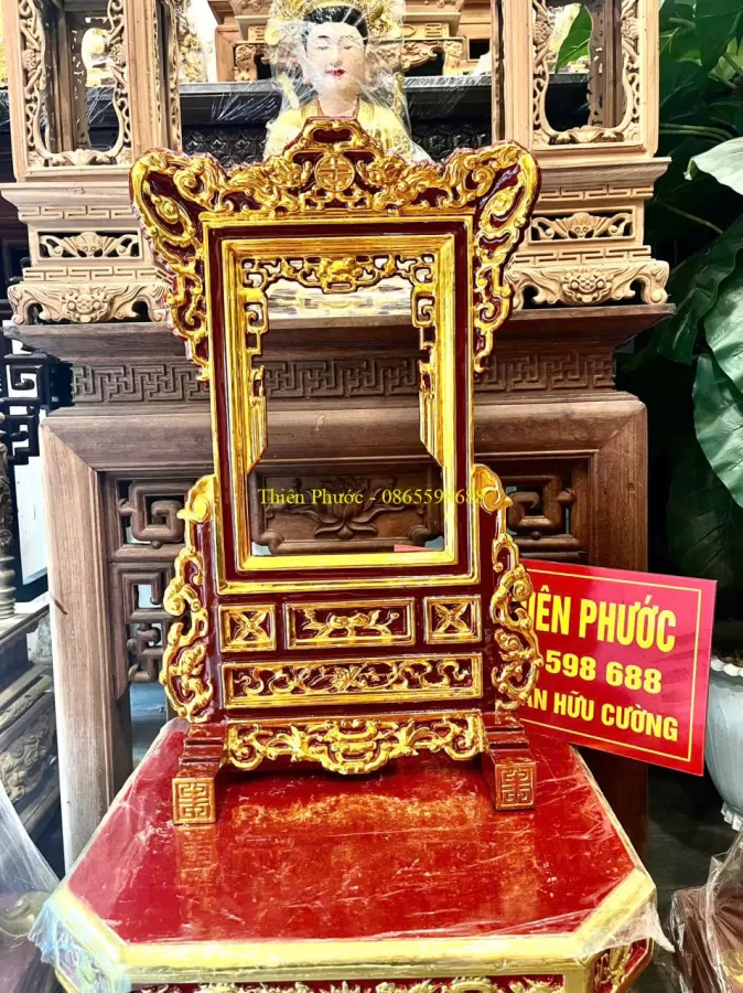 Khung Ảnh Thờ Sơn Son Thếp Vàng – ảnh 5 – mã DT-021-05